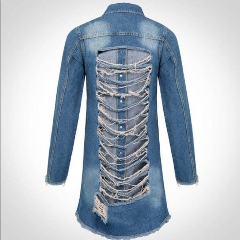 Ripped Denim Jacket